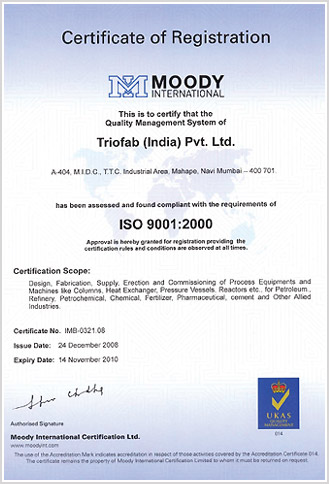 Moody International Registration Certificate